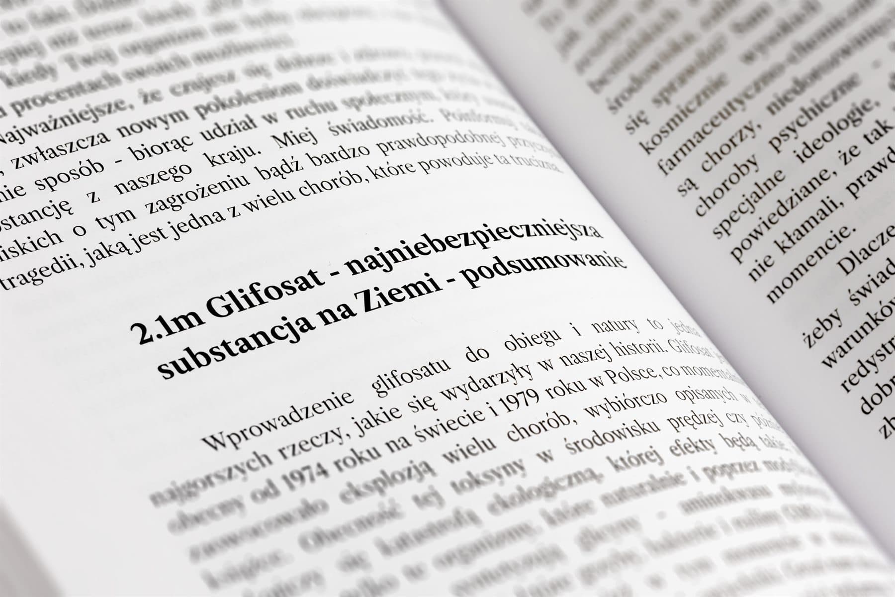 Zbliżenie na otwartą książkę